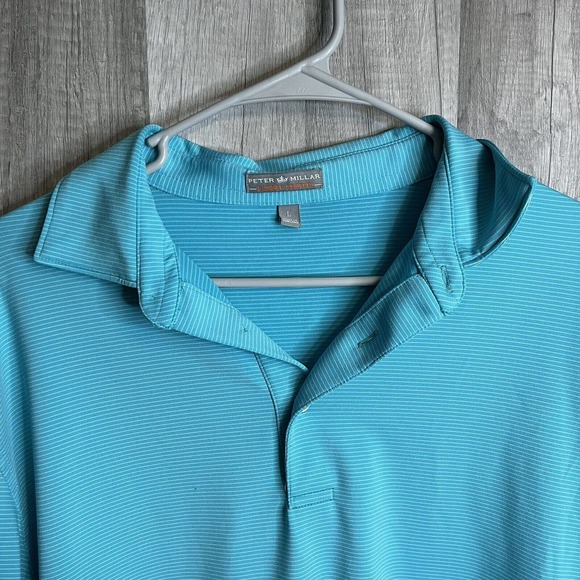 MEN’S PETER MILLAR SUMMER COMFORT SS STRETCH DESIGNER POLO SHIRT SIZE LARGE - Picture 2 of 6